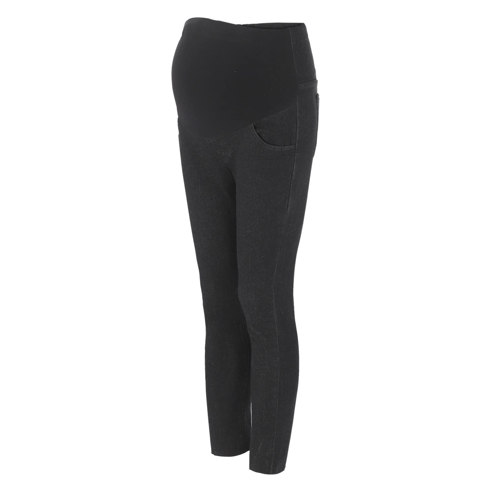Momolaa Ventre Taille Haute à la Mode des Femmes pour Les Pantalons de Leggings Confortables Enceintes Liant Bijoux Bijoux (b-A, XXL)