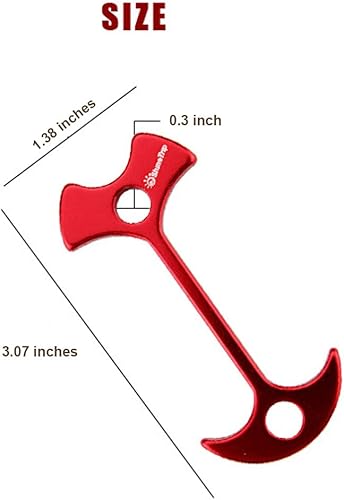 Miniatura 2 de 10 clavijas de estacas para tienda de campaña de espina de pescado, alargan la cubierta, tapón de anclaje de clavos, tensor de guyline, accesorios