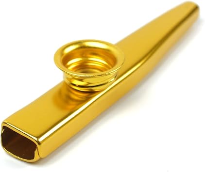Metal Kazoo Flute Diaphragm Mouth Harmonica wind Instrument,Gold plated