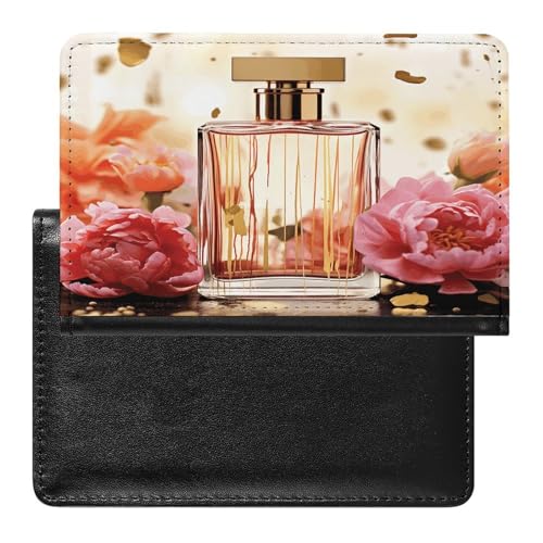 Fashion Perfume Passport Holder Passport Protector for Travel PU Wallet Cover Case Waterproof Card Case for Men