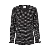  MAMALICIOUS Damen MLBITTEN L/S Jersey TOP A. V. Umstandspullover, Mehrfarbig (Black AOP:White Dots), 36 (Herstellergröße: S)