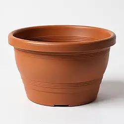 Vaso Plástico Cuia Modelo Veneza 1,2 Litros Colorido Para Jardim Vertical, Decoração Rosa do Deserto, Samambaia (Cerâmica, 5 Unidades)