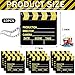 BBTO 10 Pieces Movie Film Clap Board, 7 x 8 Inch Cardboard Movie Clapboard Directors Clapper Writable Cut Action Scene Board for Movies Films Photo Props(Single-Sided Printing,Gold)