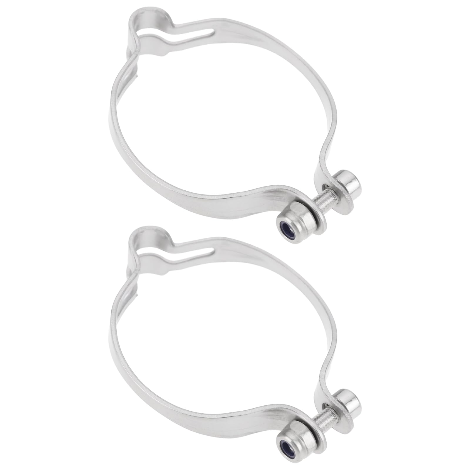 YINETTECH 2Pcs 31.8mm Bicycle Cable Clamp Stainless Steel Wire Fixed Ring Brake Line Clip for Organizing Bike Cables