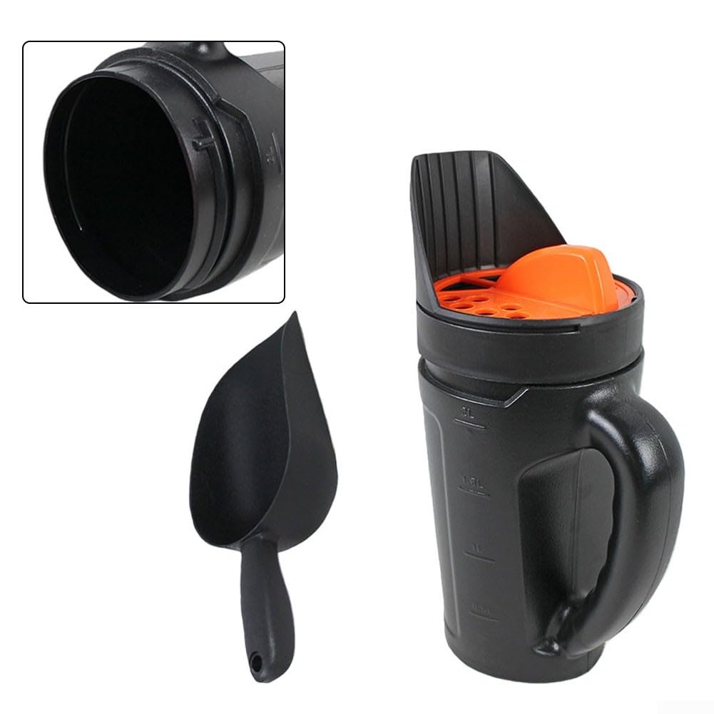 Épandeur de jardin multifonctionnel et épandeur de sel pour plantation neige glace fonte avec pelle carrée Matériau ABS Design ergonomique portable pelouse légumes Di