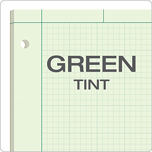 Ampad Evidence Engineering Pad, 100 Sheets, 5 Squares Per Inch, Green Tint, 11"H X 8 1/2"W #TOP5