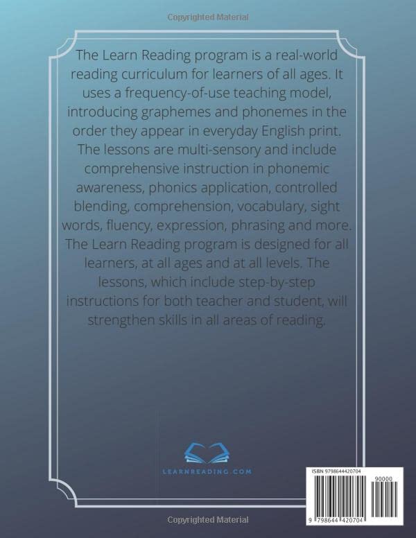 Learn Reading Workbook 7: Lessons 61-70 (Learn Reading Workbooks) - Image 2