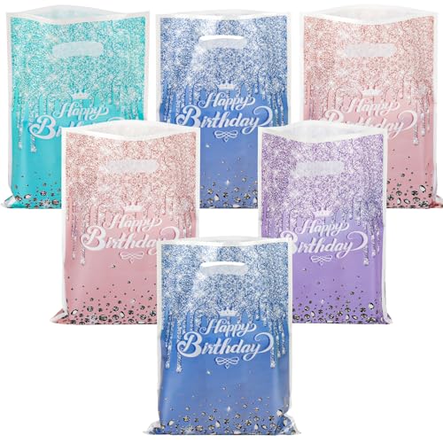 Annhao Lot de 40 Sacs Anniversaire pour Enfants, Garçons et Filles - Sachets Cadeau, Pochette Bonbon - Pour Faveur de Noël et Fêtes