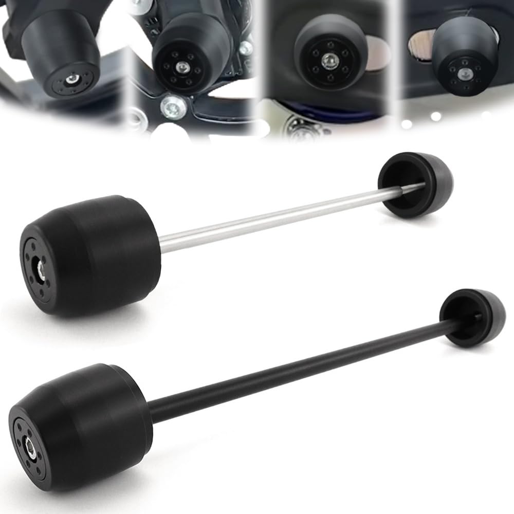 Xitomer Fit for YZF-R3 2015-2025, MT-03 2016-2025 Front Rear Fork Wheel Frame Sliders, Motorcyle Front + Rear Axle Sliders Crash Protector (standard)