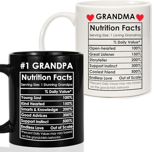 Breezy Valley Grandparents Mugs, Christmas Gifts for Grandparents, Gifts for
