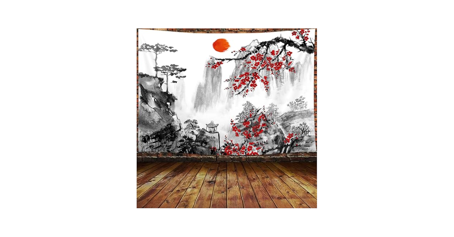 Amazon.com: JAWO Cherry Blossom Wall Tapestry, Japanese