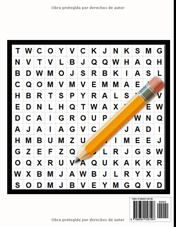 Vista 2 de Sopa de Letras 100 Puzzles en espanol con letras GRANDES. Palabras cruzadas (Spanish Edition)