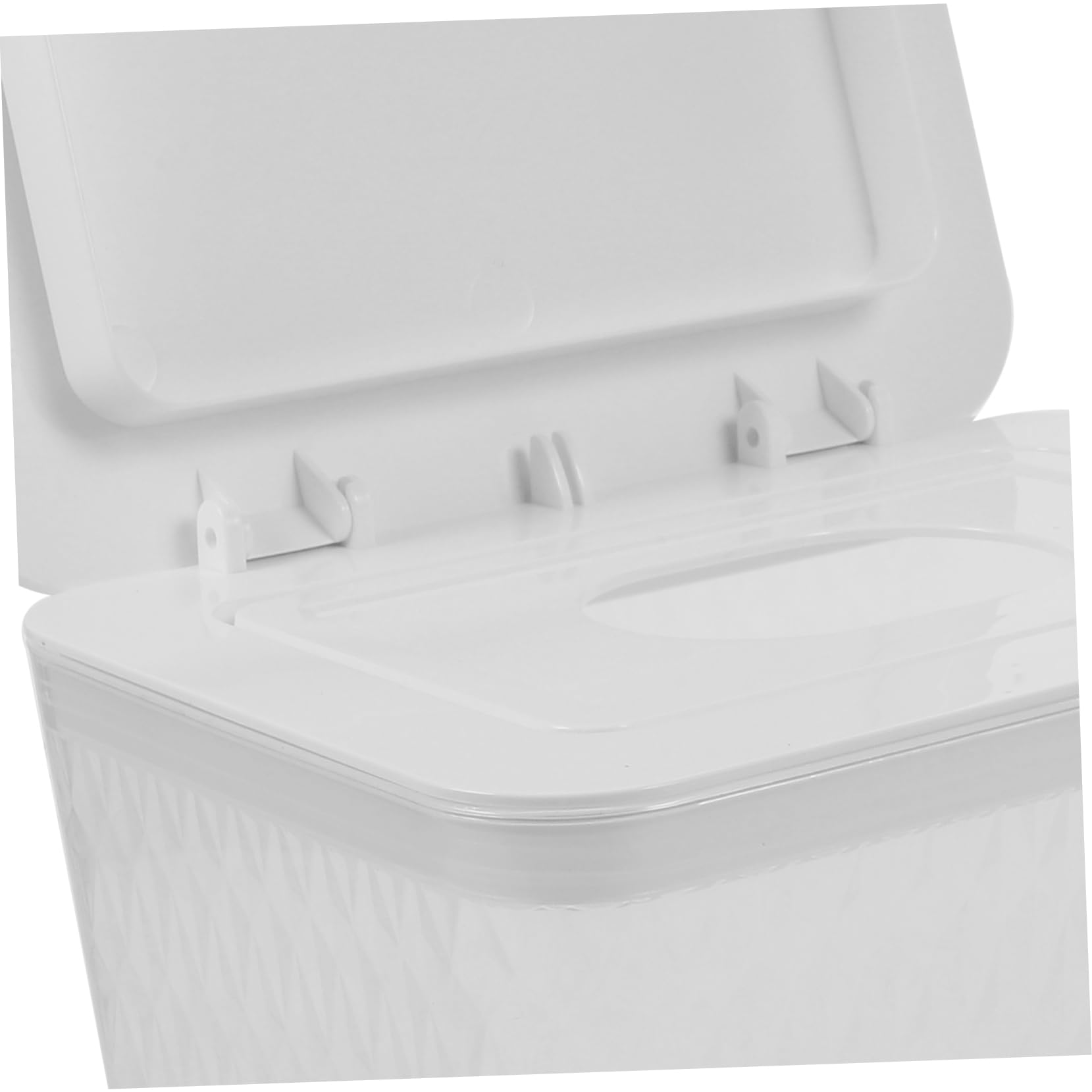 Porta Toallitas Húmedas Tapa de Plástico Blanco para Baño