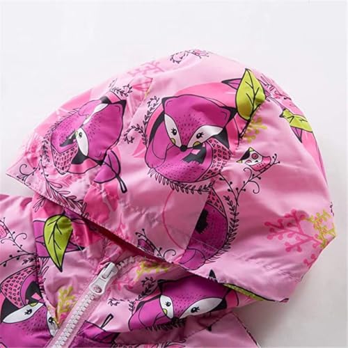 Image of Kids Lightweight Rain Jacket Boys Girls Hooded Raincoat