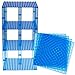 Produktbild Strictly Briks Brik Tower - Stapelbare Bauplatten mit Stackers - geeignet für den Turmbau - 100 % kompatibel mit Allen führenden Marken - Blau-Transparent - 4 Bauplatten (15 x 15 cm) & 30 Stackers
