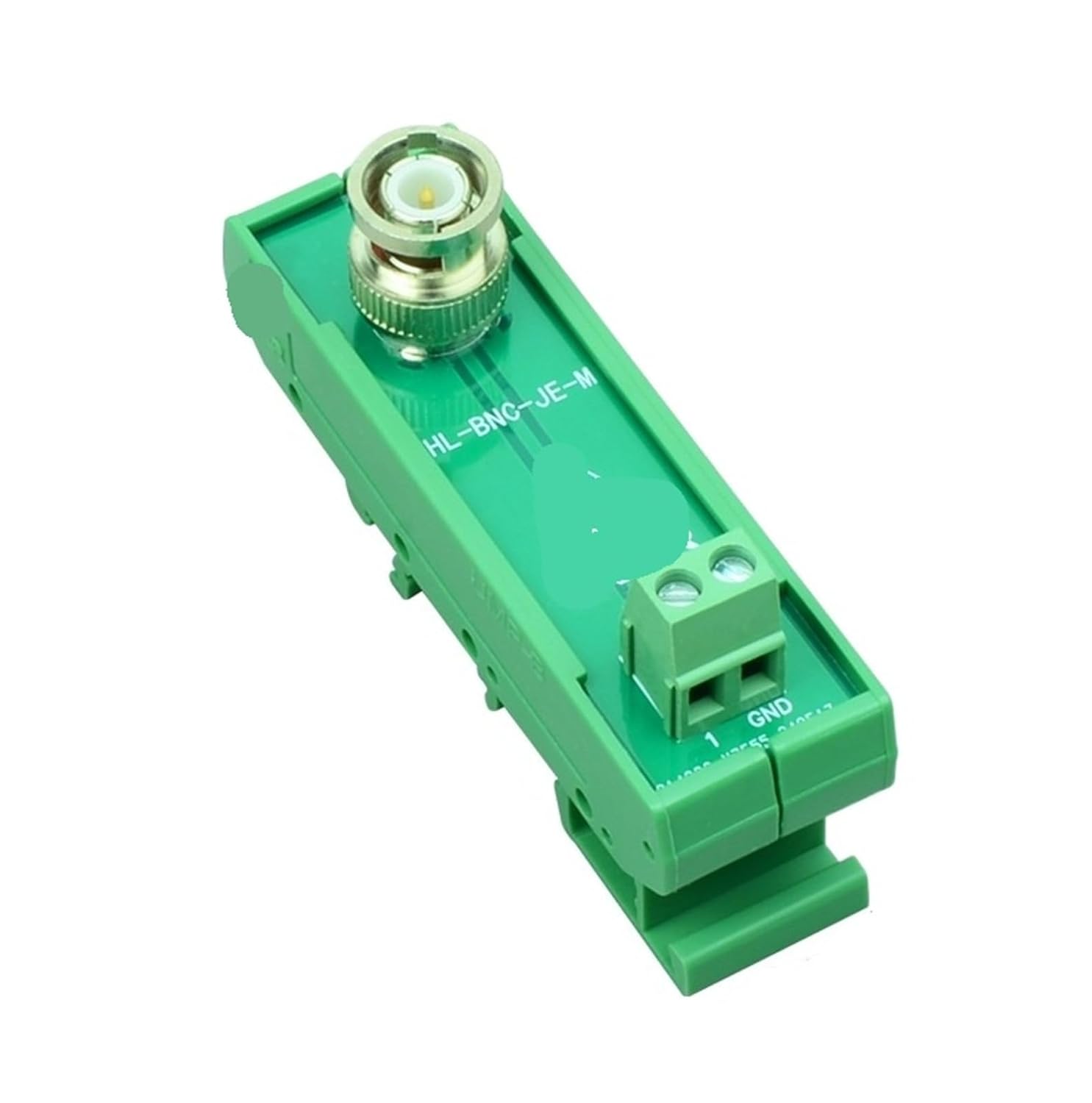 DIN Rail Mount BNC Male Female Terminal Block Screw Terminal UTP Video Balancer(HL-BNC-JE-M)