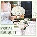 Ovveroche 72 Pcs White Hydrangea Artificial Flowers, Round Floral Bouquet for Home Decor, Wedding, Party, and Seasonal Decoration, Realistic Fake Flowers for Centerpieces, Aisle, Table Arrangements