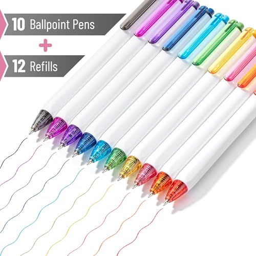 Mr. Pen Bolígrafos de Gel Multicolor 0.7mm 10 Unidades miniatura 2