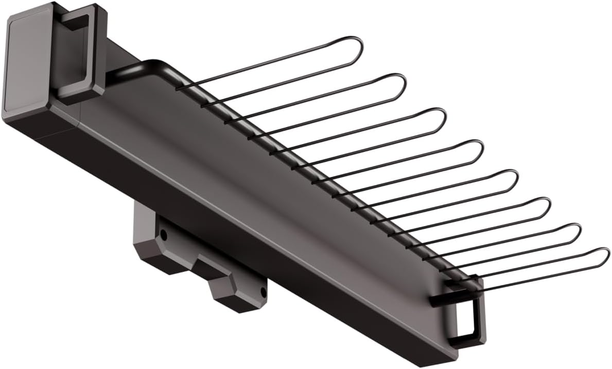Pull Out 15.74" Side Mount Extending Closet Tie & Belt Organization Storage Rack Holder for Up to 16 Ties