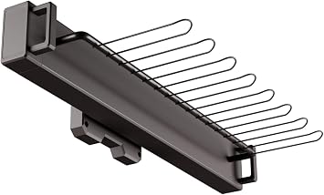 Pull Out 15.74" Side Mount Extending Closet Tie & Belt Organization Storage Rack Holder for Up to 16 Ties