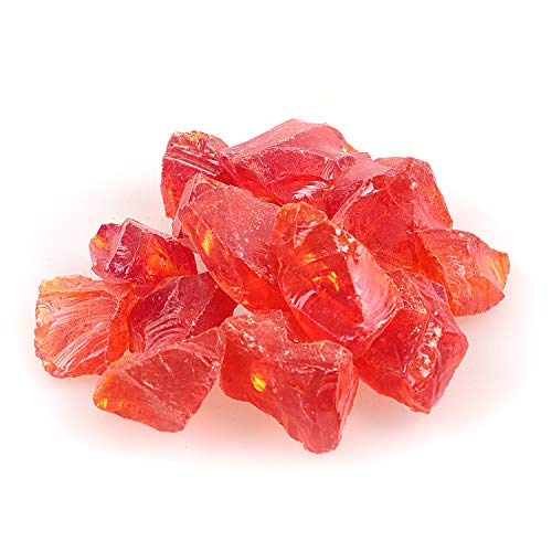 High Luster Reflective Fire Glass Gravel,Fire Gems,Fire Drops,Fire Glass Rocks Stones Chips for Fire Pit Fish Tank Aquarium Garden,1-2cm(3/8''-6/8''),540g/1.19lbs (Orange Red) High Luster Reflective Fire Glass Gravel,Fire Gems,Fire Drops,Fire Glass Rocks Stones Chips for Fire Pit Fish Tank Aquarium Garden,1-2cm(3/8''-6/8''),540g/1.19lbs (Orange Red)