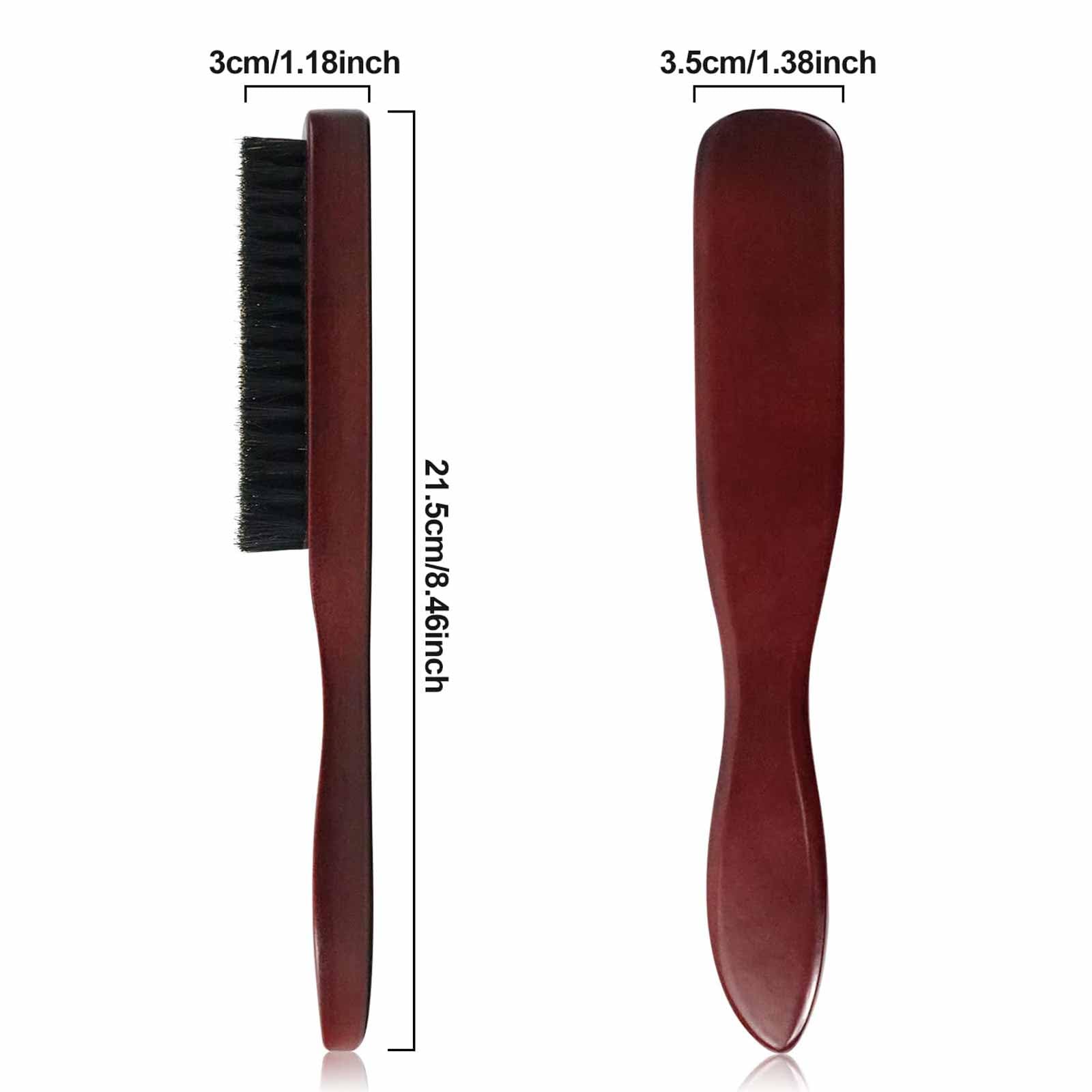 Slick Back Hair Brush, 1 Pcs Boar Bristle Hair Brush - Image 2