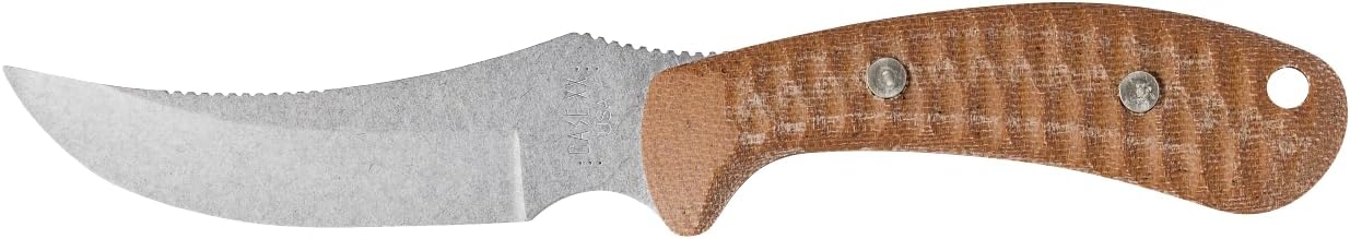 Case XX Pocket Knife RIDGEBACK HUNTER - NATURAL CANVAS LAMINATE W/RED G10 Item #30592 - RIDGEBACK HUNTER - Length Closed: 8 1/2Inches