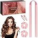 HRYYDS Upgraded Heatless Hair Curler, with Gift Box, Velvet Heatless Curls Headband ?- No Smell, Hair Curlers to Sleep in, Heatless Hair Curlers for Long Hair and Medium Hair (Pink)