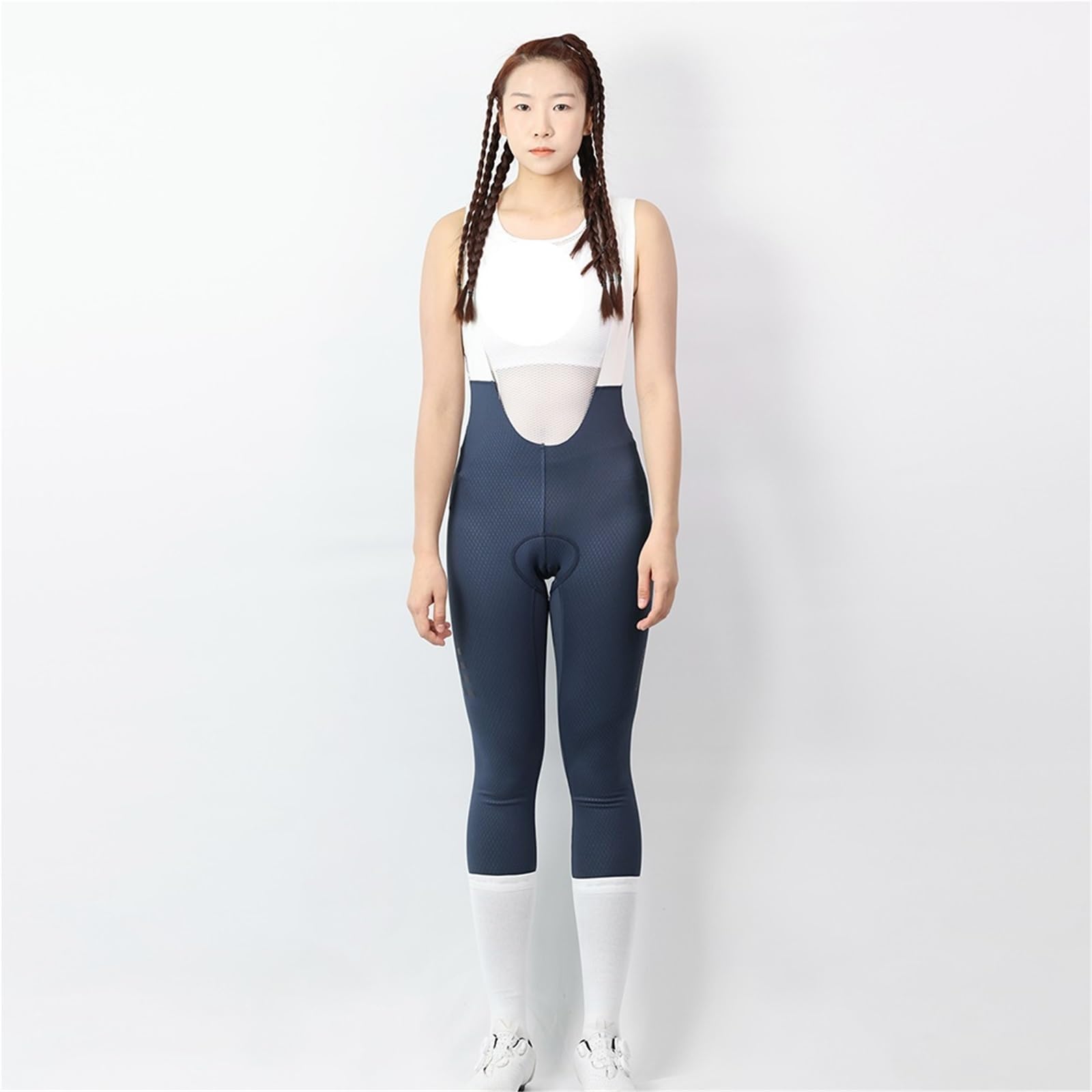 Cuissard à Bretelles De Cyclisme Cuissard à bretelles for femmes, pantalon de cyclisme for vélo de route, combinaison de vélo de montagne, collant de vélo ajusté, été et automne Pour Le Cyclisme(Black