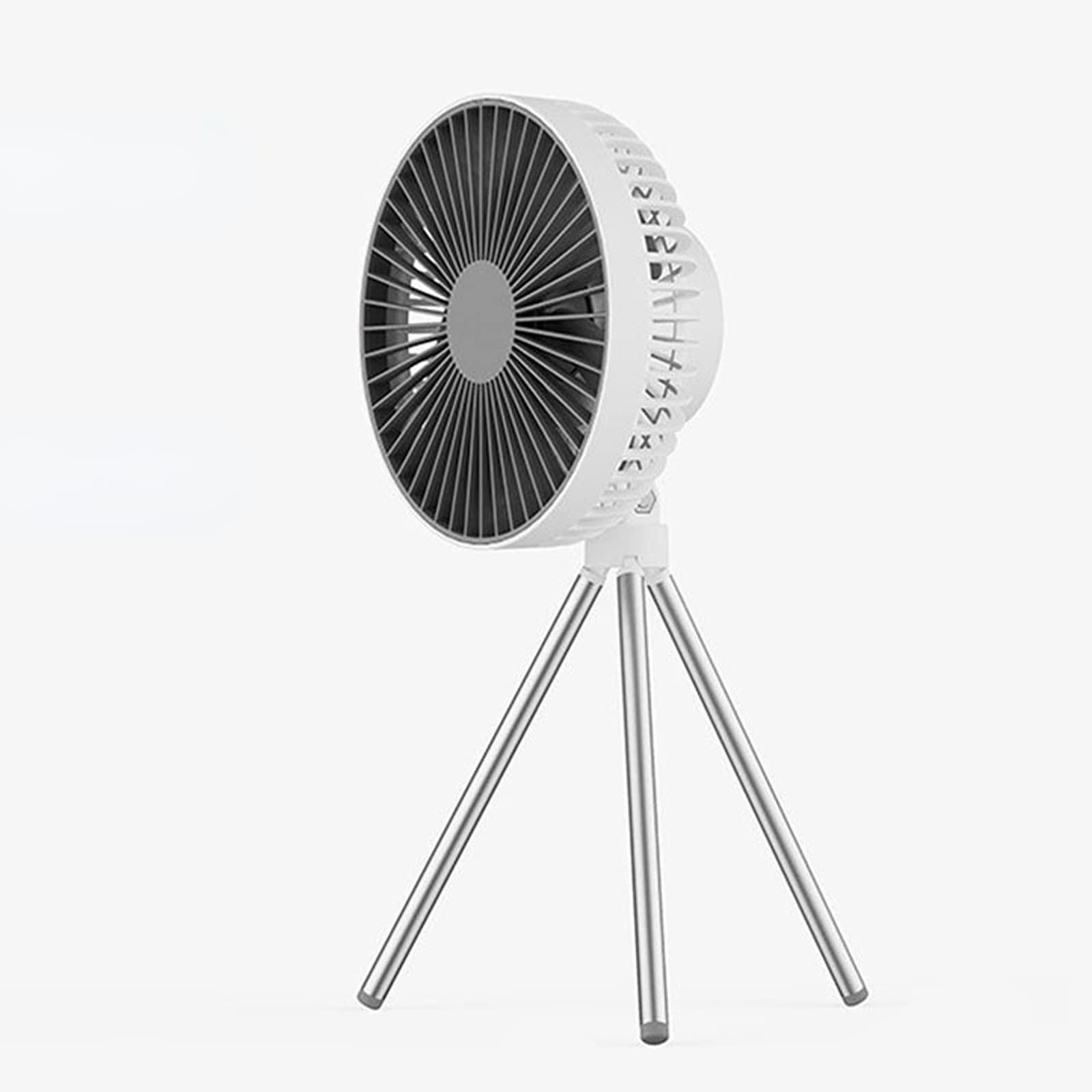 Rwlre Handheld Fan Rechargeable,Portable Camping Fan Rechargeable Multifunctional Mini Fan Usb Outdoor Camping Ceiling Fan Led Light Tripod Stand Desktop Fan