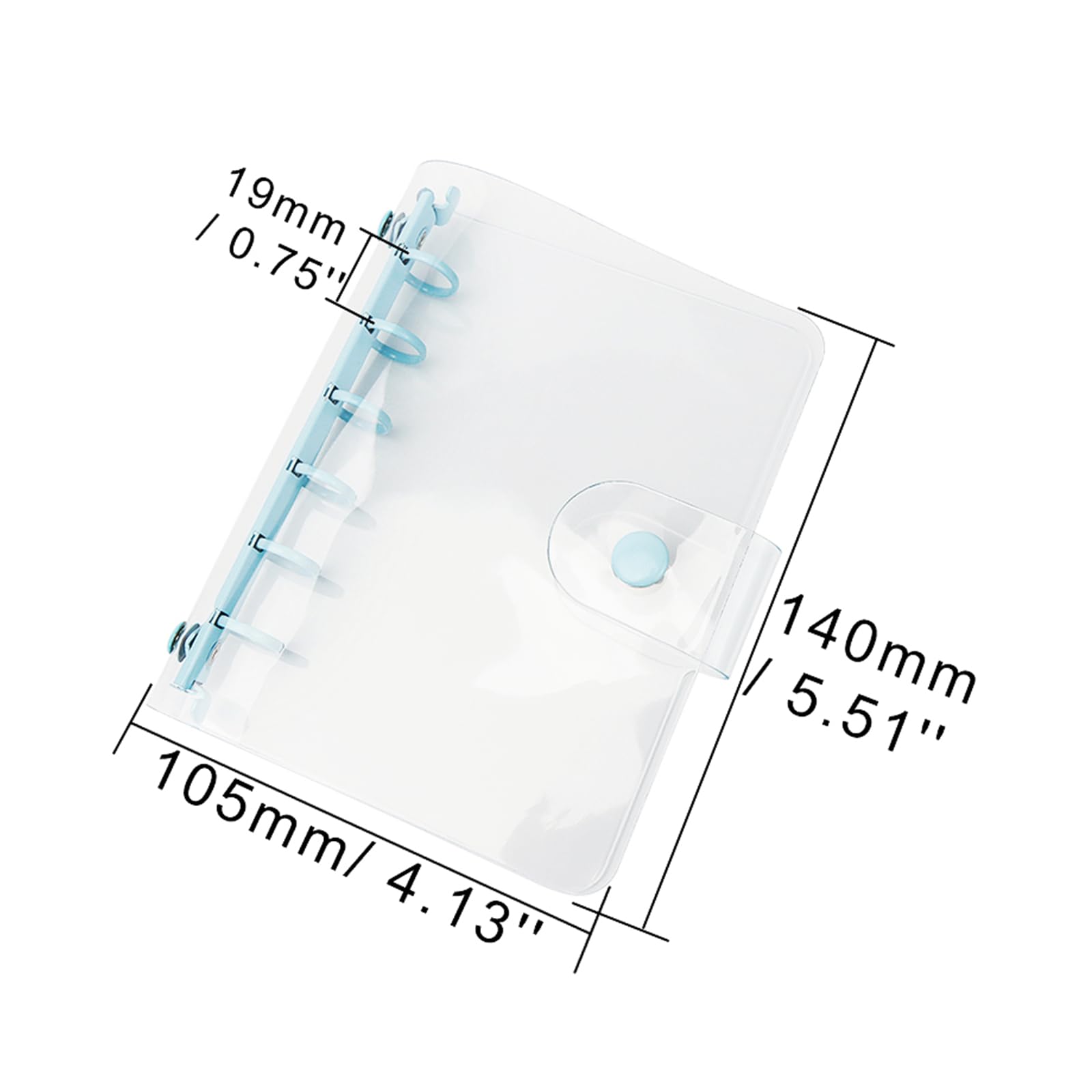 Amazon | A7バインダーカバー クリアブルー A7バインダーウォレット 6