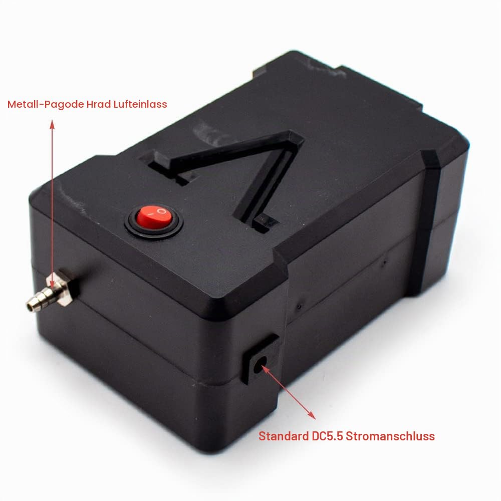 Toplionace Unterdruck Vakuumpumpe, Saugpumpe Experimentelle Verwendung Elektrische Mini Luftpumpe -60KPA 100KPA 18L/MIN DC 12V
