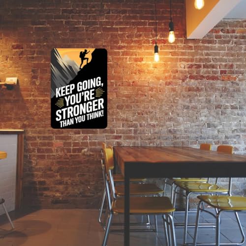 Image of Zesta Bathroom Decor Items Washroom Decor Tin Sign | Aesthetic Posters Wall Poster for Bedroom | Magnetic Cafe Decoration Items / Restaurant Decorations Items | Quirky Home Decor Bar Accent (Motivational (2))