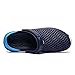 Zonkacen Male Female Anti Slip Fashion Solid Closed Toe Beach Shoes for Spring Autumn Athletic Walking Hotel Travel Indoor Shower Aqua Sport Family Blue Men 8.5/Women 10