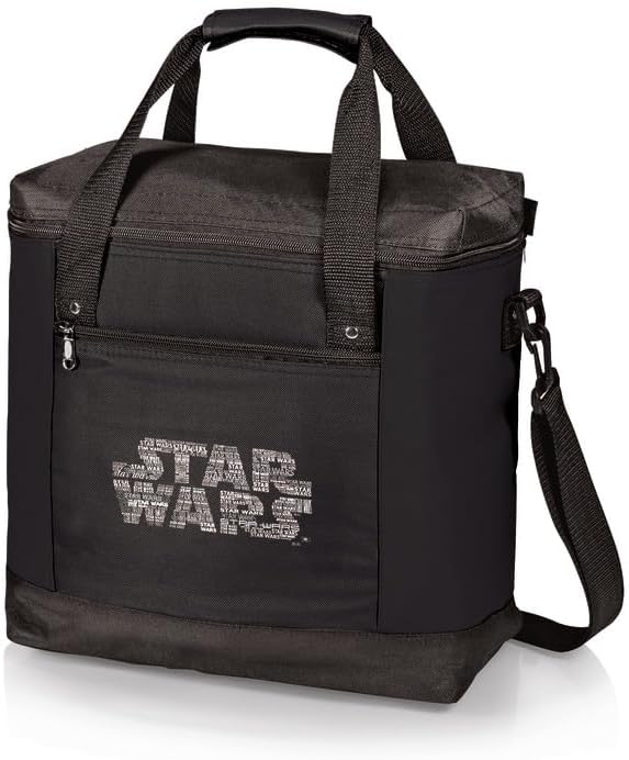 PICNIC TIME Star Wars Montero Tote Cooler Bag, Soft Sided Insulated Cooler Tote for Picnic Beach Grocery Travel with Adjustable Strap and 20 Can Capacity, (Black)
