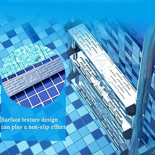 Escalera para piscina acero inoxidable 3 peldaños antideslizante miniatura 4