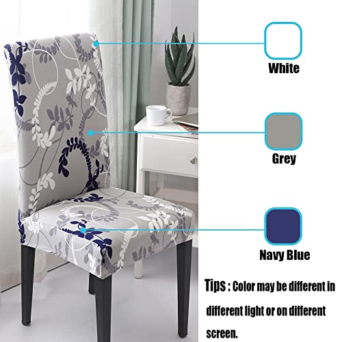 Hzdhclh Chair Covers For Dining Room Set Of 4,Stretch Spandex Grey Parsons Chair Slipcover 4 Pack,Removable Washable Dining Chair Cover,Anti-Dust Chair Seat Protector For Kitchen,Wedding,Party #TOP2