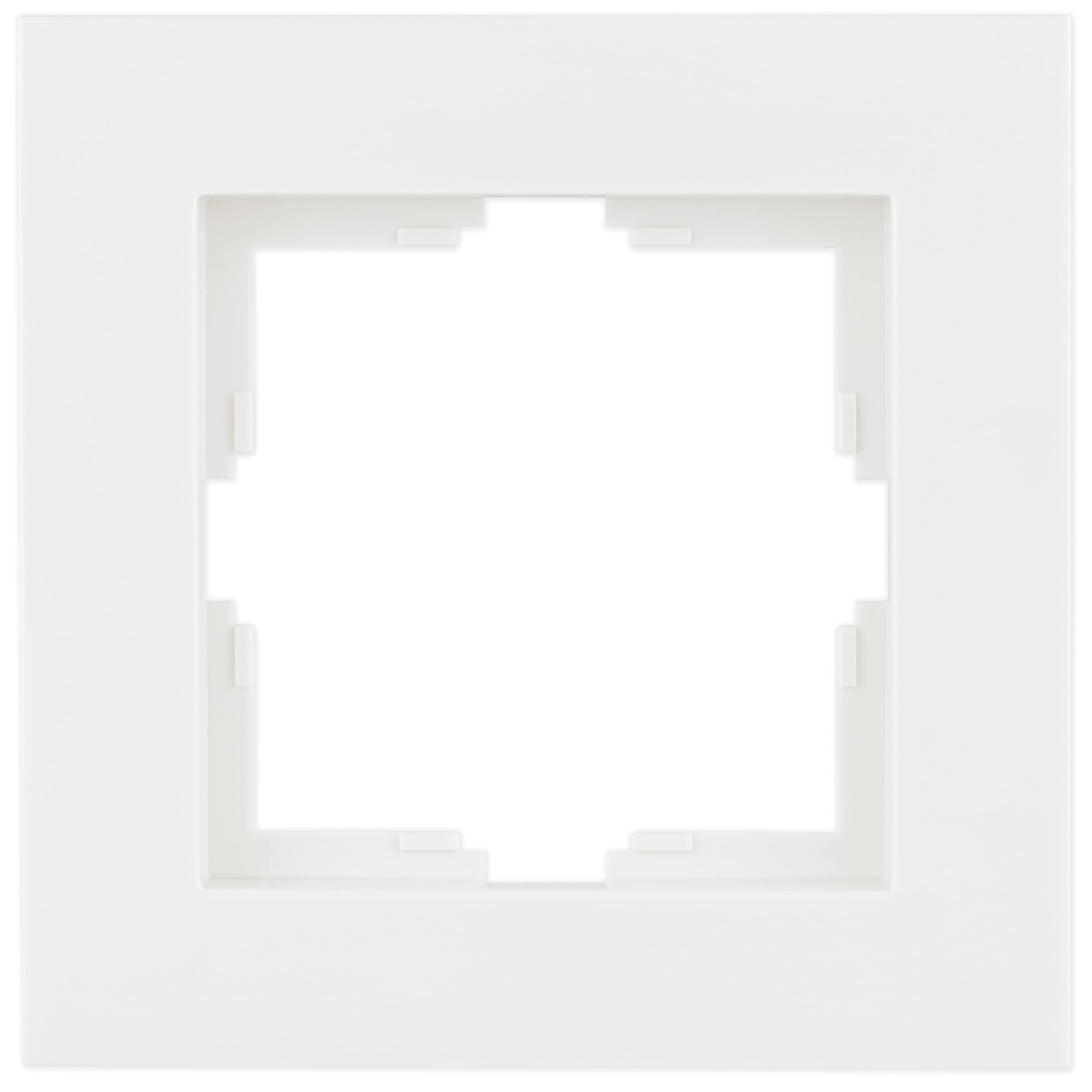 REV Matrix 0239810104 Single Frame Socket Frame Light Switch etc., Matte White