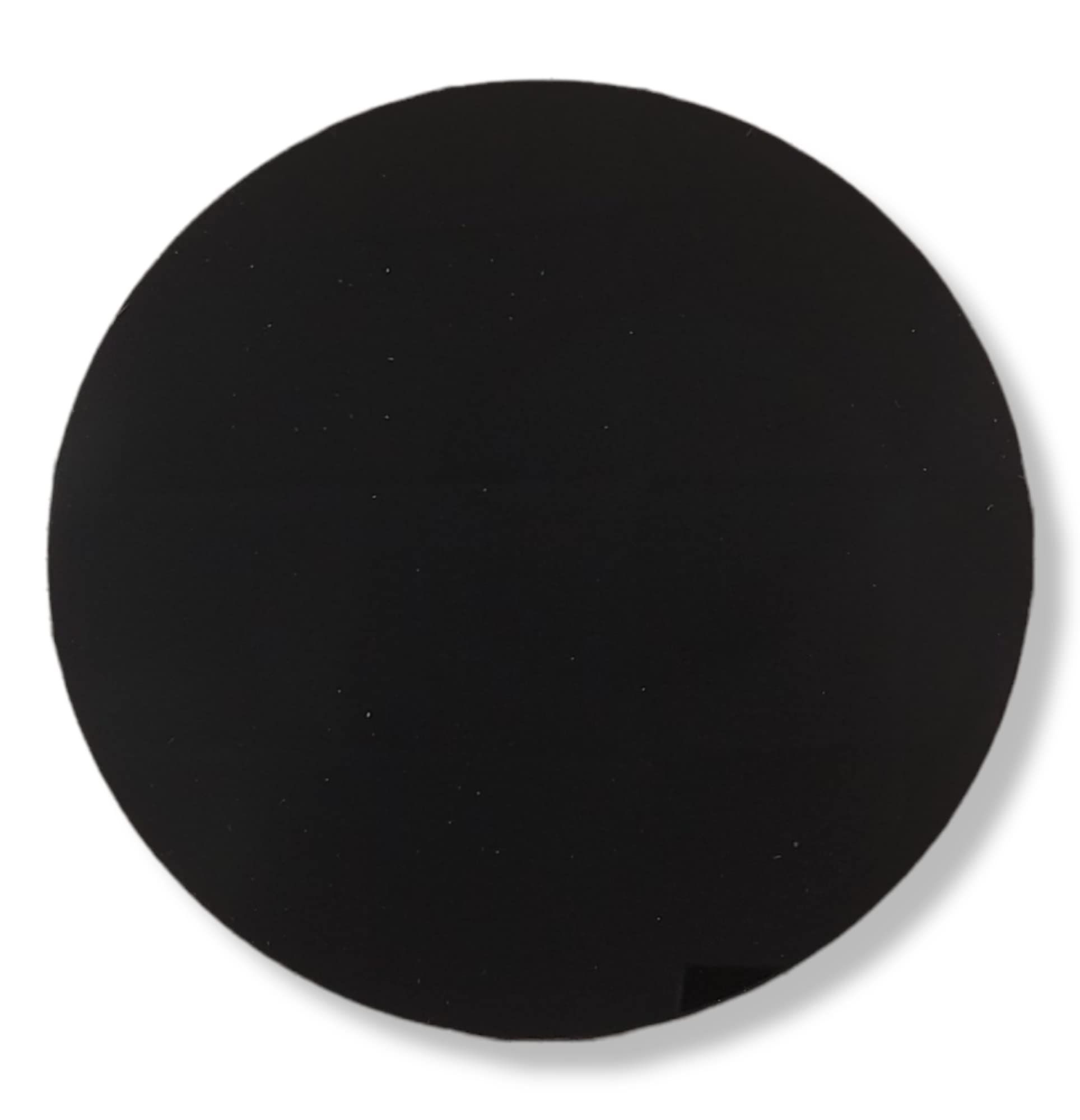 40-Piece 0.5 Inch Black Acrylic Discs - 3mm Thick For Crafts, Jewelry & Engraving