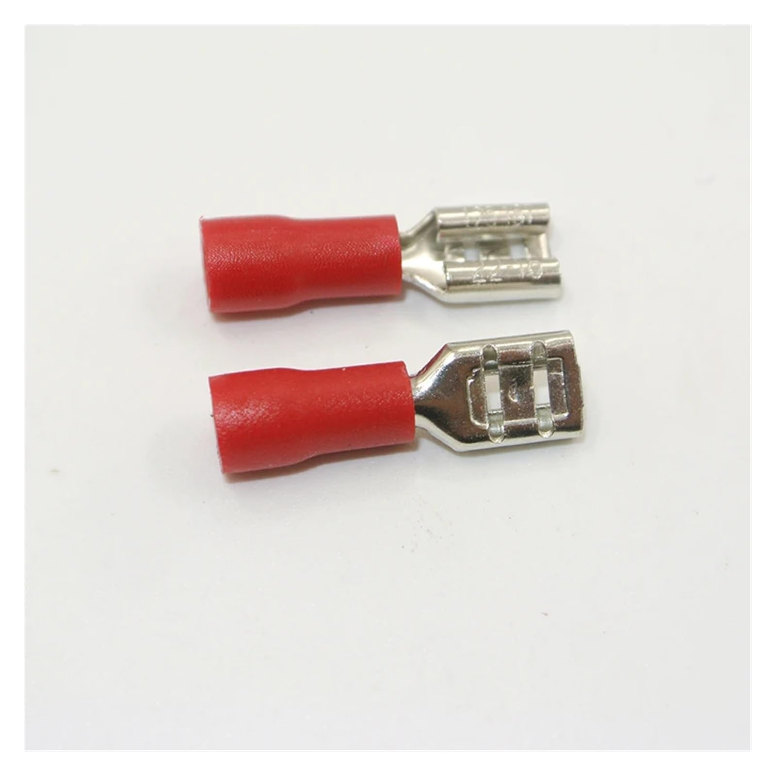 TSIOHKBS 1000pcs Red 22-16 AWG 4.8mm FDD1.25-187 Female Insulated Wire Terminal Connectors Crimp