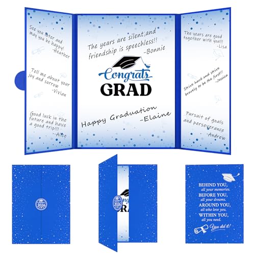 Image of Vlipoeasn Blue 2026 Graduation Party Decorations 2026 College /High School Graduation Decorations Party Supplies, Class of 2026 Congrats Grad Backdrop Banner Signature Book