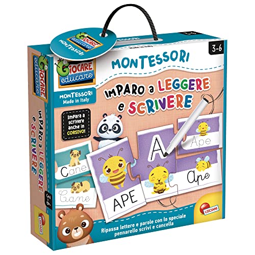 Lisciani Giochi Montessori Imparo A Leggere E Scrivere, Multicolore, 100460