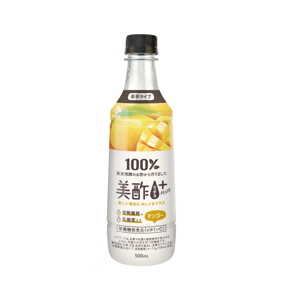 ミチョマンゴー CJ FOODS JAPAN」 美酢 (ミチョ) Beauty Plus マンゴー 400mL