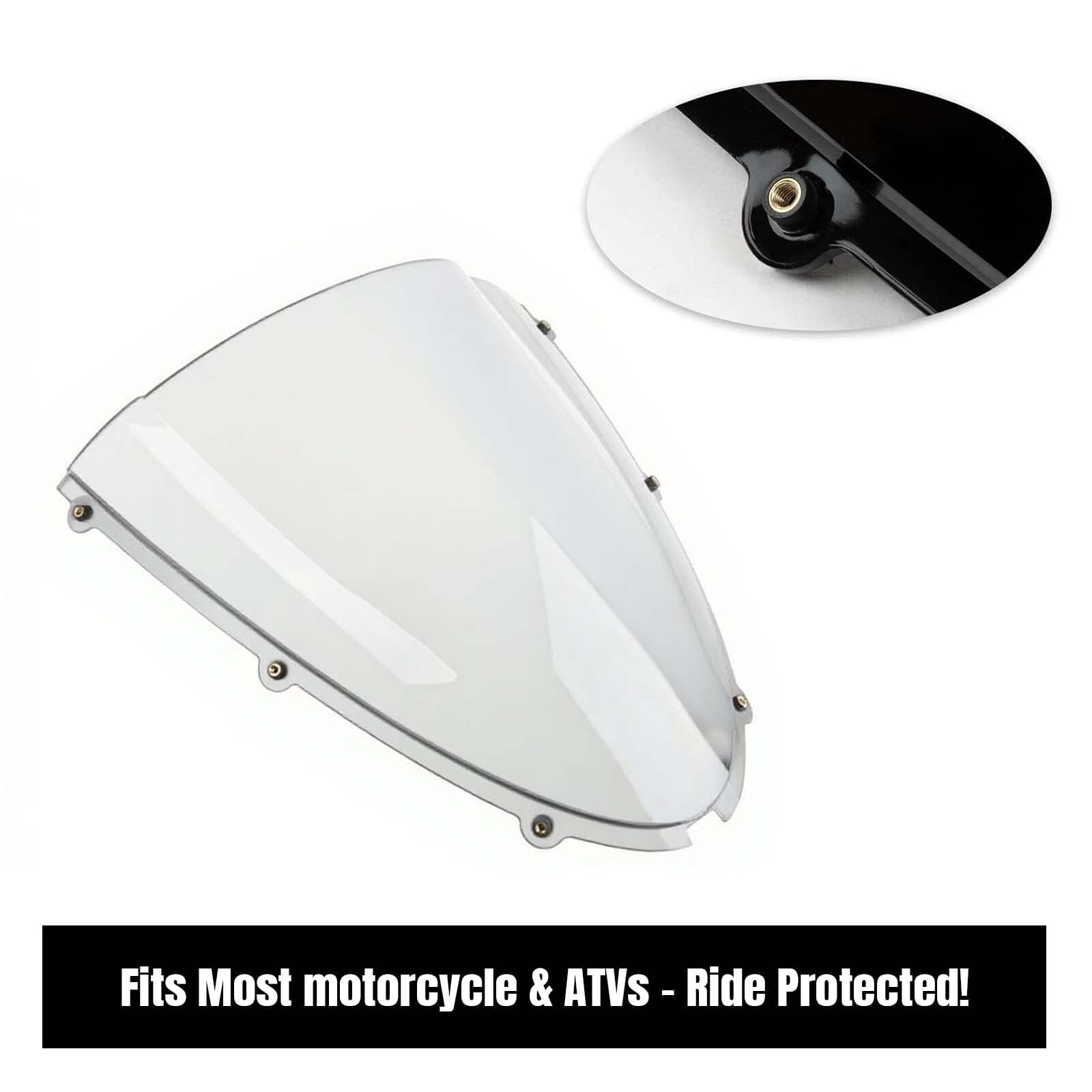 10 dadi per parabrezza M4/M5 per moto, dadi ondulati per parabrezza, dadi di fissaggio (Straight Convexity, M5)