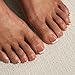 BTArtbox Press on Toenails Short, White French Tips Toenail Press Ons Square for Women, Fit Perfectly Press on Toe Nails with Glue, Fake Toenails in 16 Sizes- 32 Toenails Kit, Champ