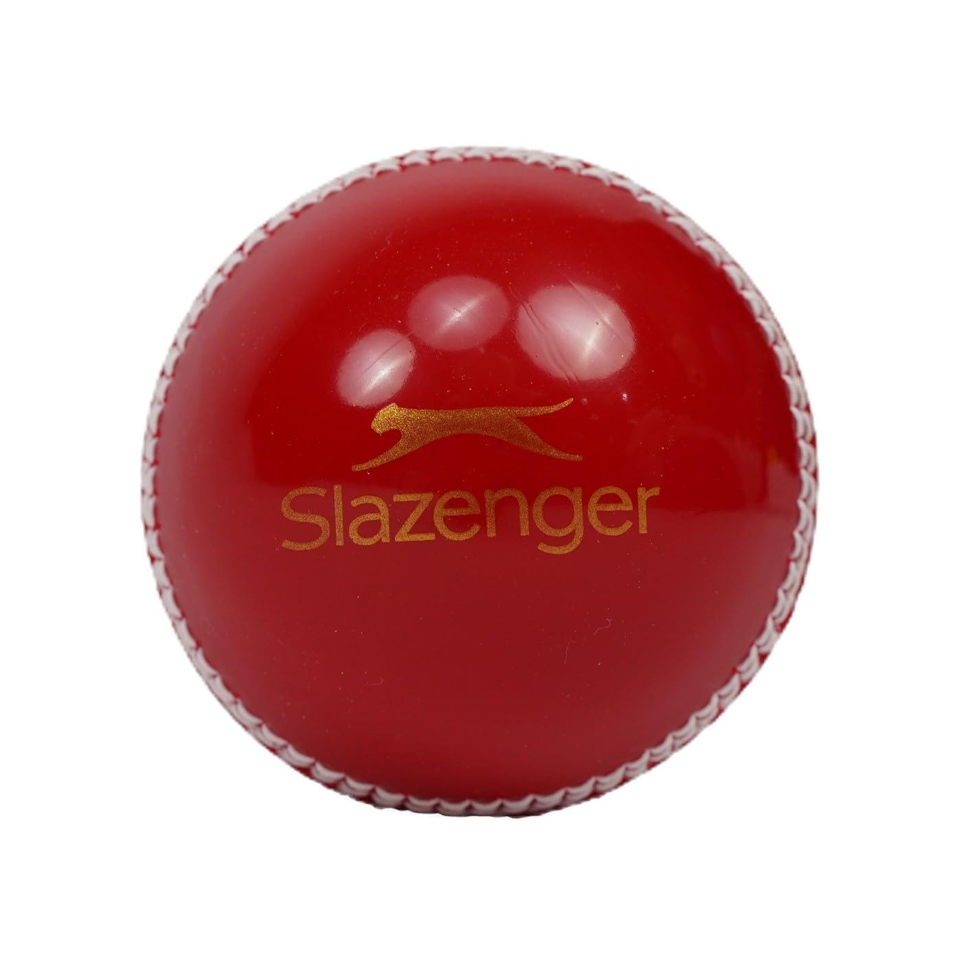 Slazenger  Red High Visibility Leather Cricket Ball in Size Junior, Sports Direct