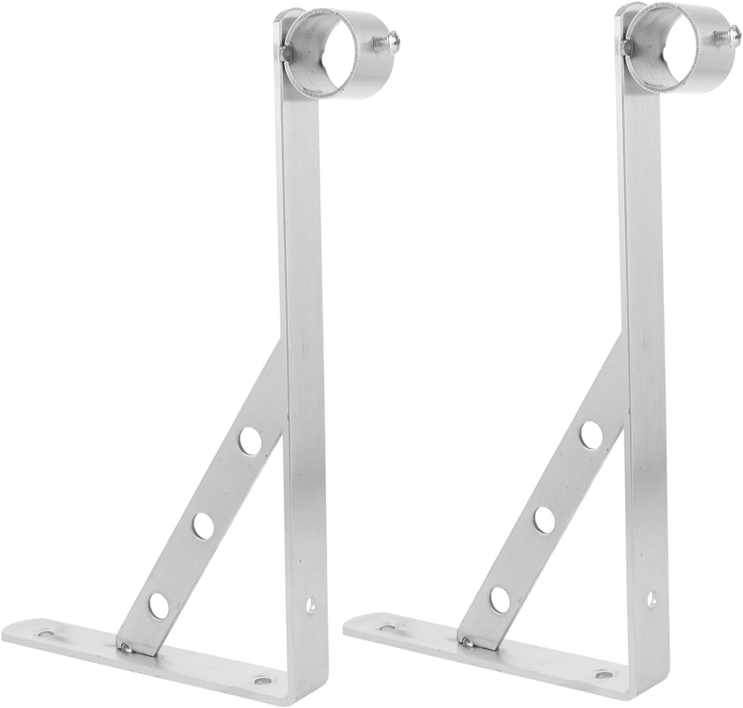 2pcs Stainless Steel Clothes Hanger Bracket for Wall-mounted Support for Balconies and Exterior Walls and Versatile Clothes Drying