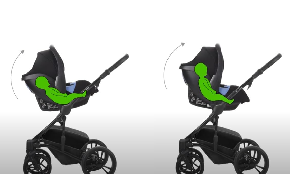 Bebetto Multi Comfort Autositzadapter, 2 Autositzadapter mit verstellbarem Winkel, AMCS 2.0