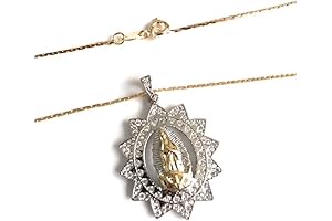 La Virgen de Guadalupe Silver Plated Medal Necklace: Divine Protection for Women of Faith