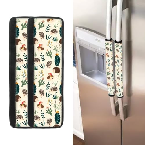 Blue Refrigerator Door Handle Covers, Set of 2 Washable Decor Keep Appliance Covers Appliance Clean for Fridge Microwave Stove Dishwasher decoracion para cocina